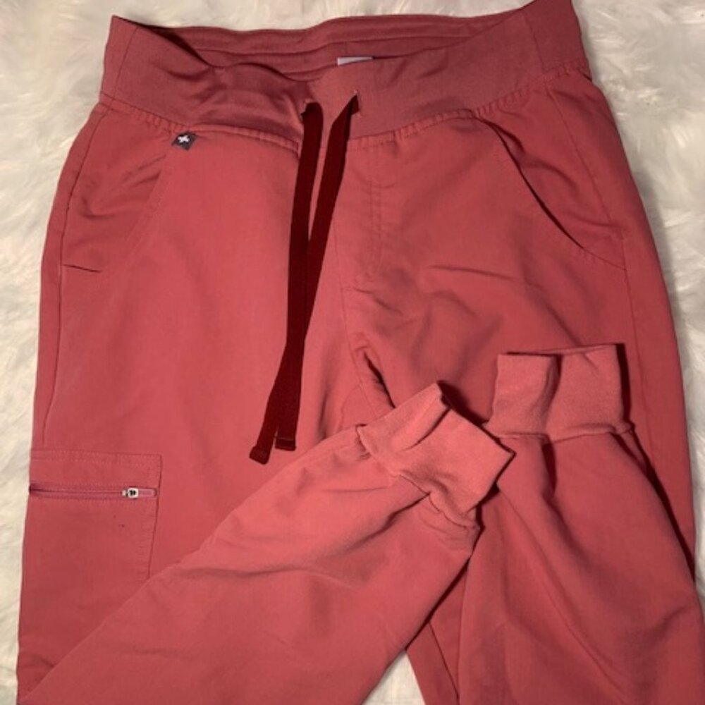 Figs Scrub Pant Zamora Jogger Quartz Pink BCA XSP Extra Small Petite HW